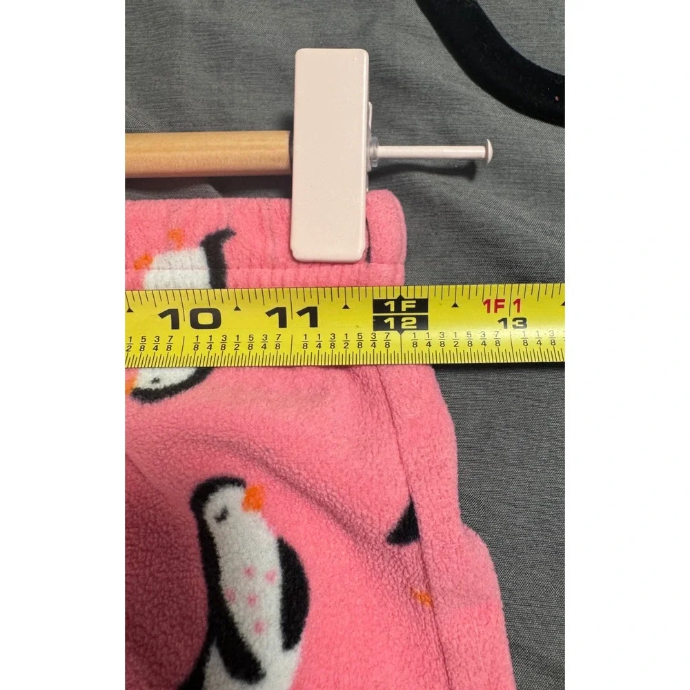 Carter's Kids Pink Fleece Penguin Print Pajama Pants Sleep‎ Bottoms ATFC1064